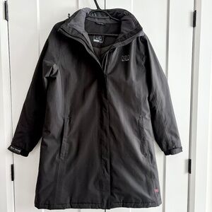 HELLY HANSEN, Womens, ADEN, INSULATED, RAIN COAT, Long Hooded Jacket, Size XL